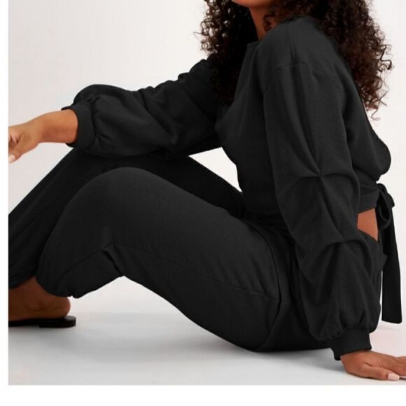 Culpos x INC culposII cutout-back  sweatshirt black size xsmall - Picture 2 of 12